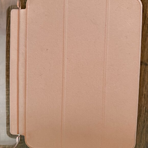 iPad 16 Case – Rose Gold Tri-Fold Cover + Clear Hard Back - Picture 2 of 4